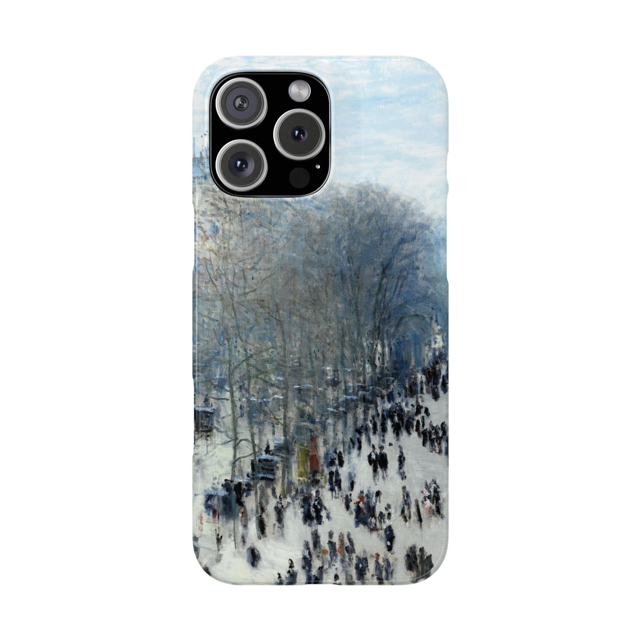 Boulevard des Capucines by Claude Monet - iPhone Slim Case