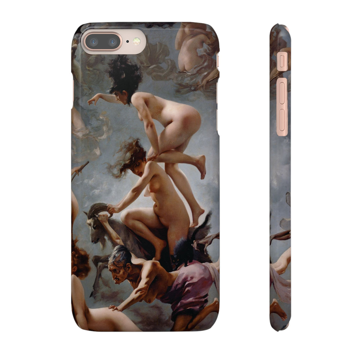 Witches going to their Sabbath by Luis Ricardo Falero - iPhone Slim Case