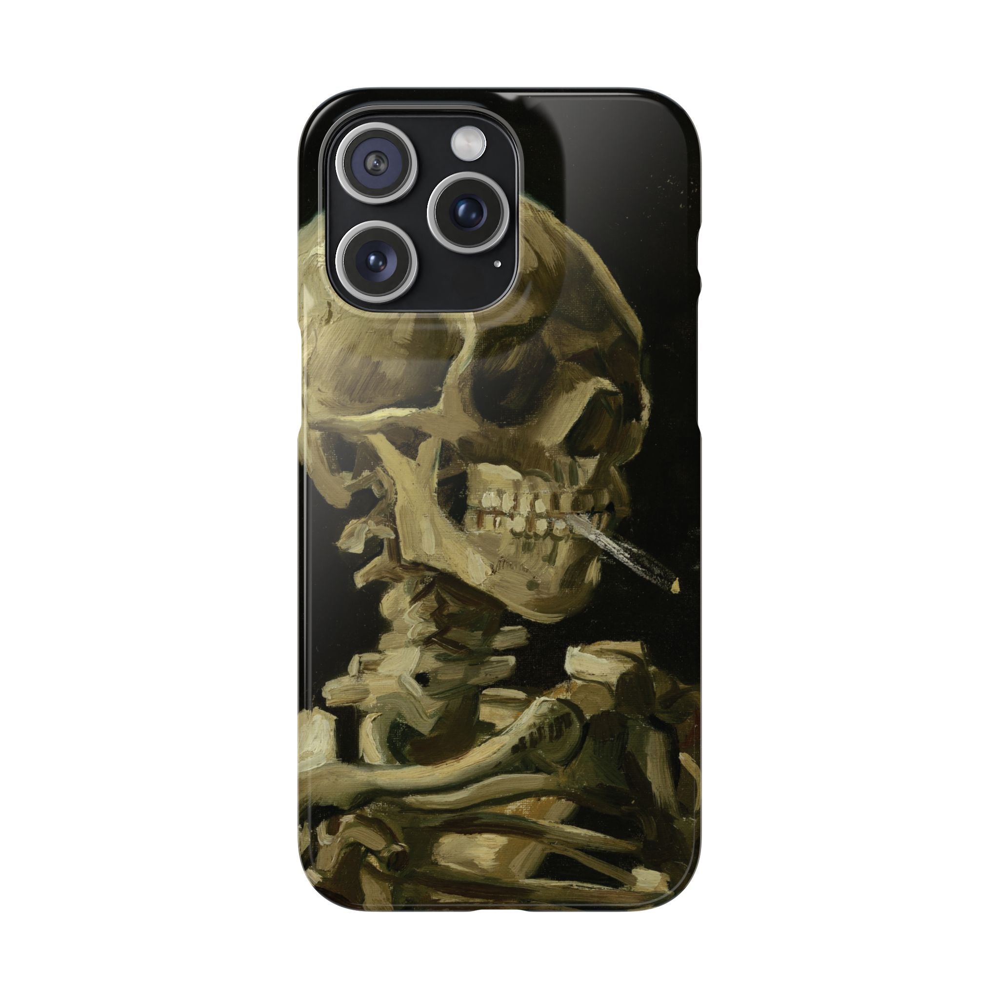 Head of a Skeleton with a Burning Cigarette by Vincent van Gogh - iPhone Slim Case