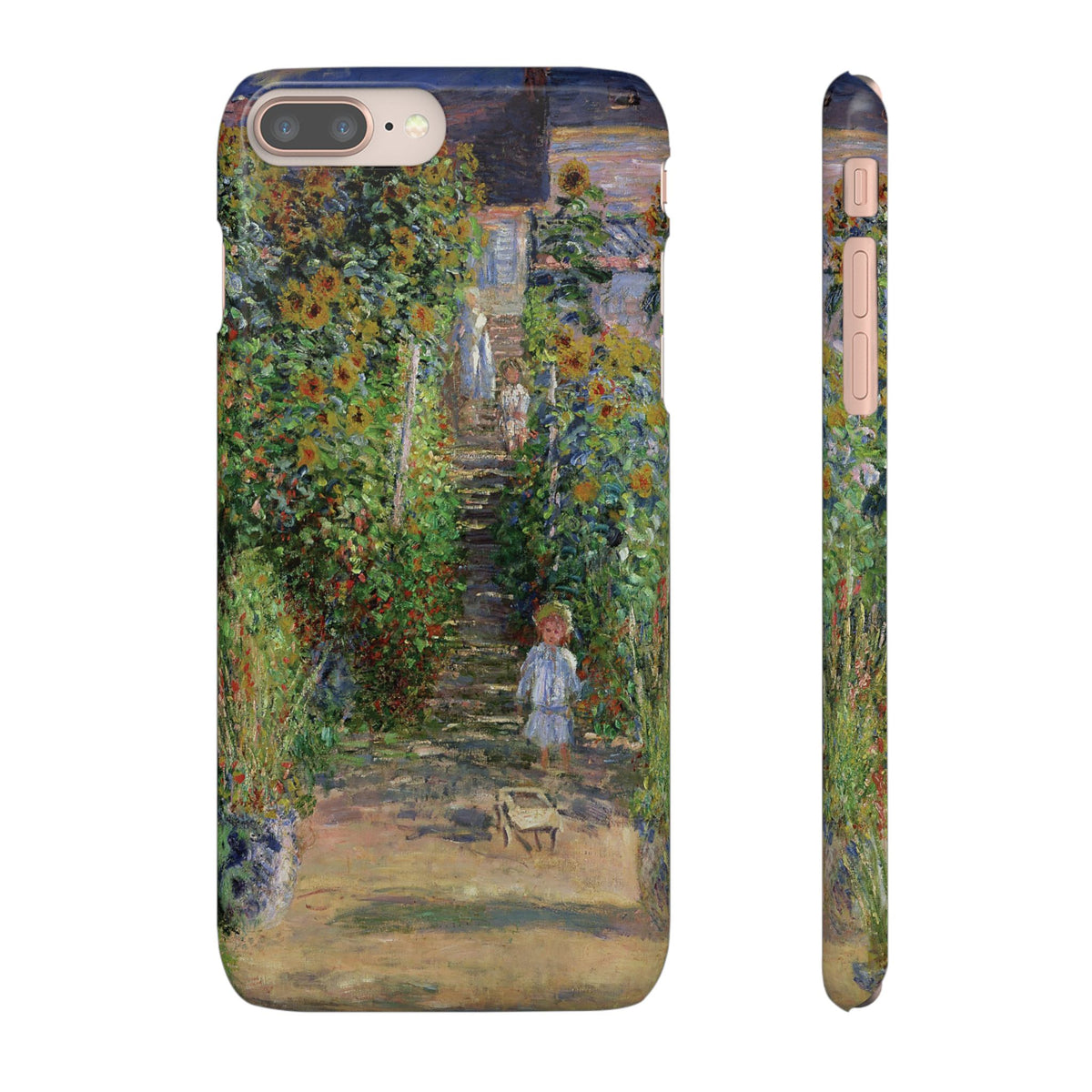 Monets Garden at Vetheuil by Claude Monet- iPhone Slim Case