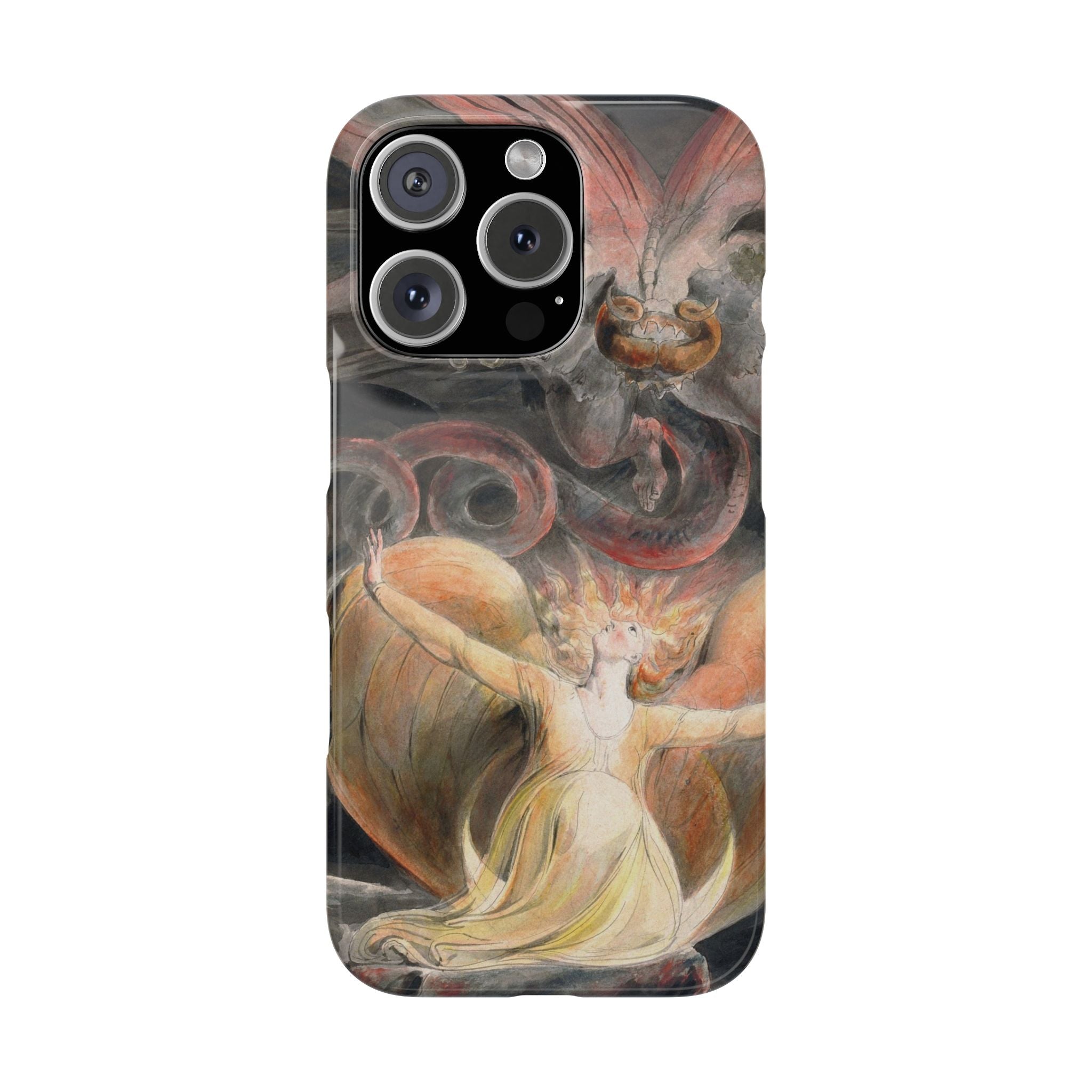The Great Red Dragon and the Woman Clothed with the Sun by William Blake - iPhone Slim Case