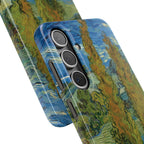 Two Poplars in the Alpilles near Saint-Rémy by Vincent van Gogh - Samsung Slim Case