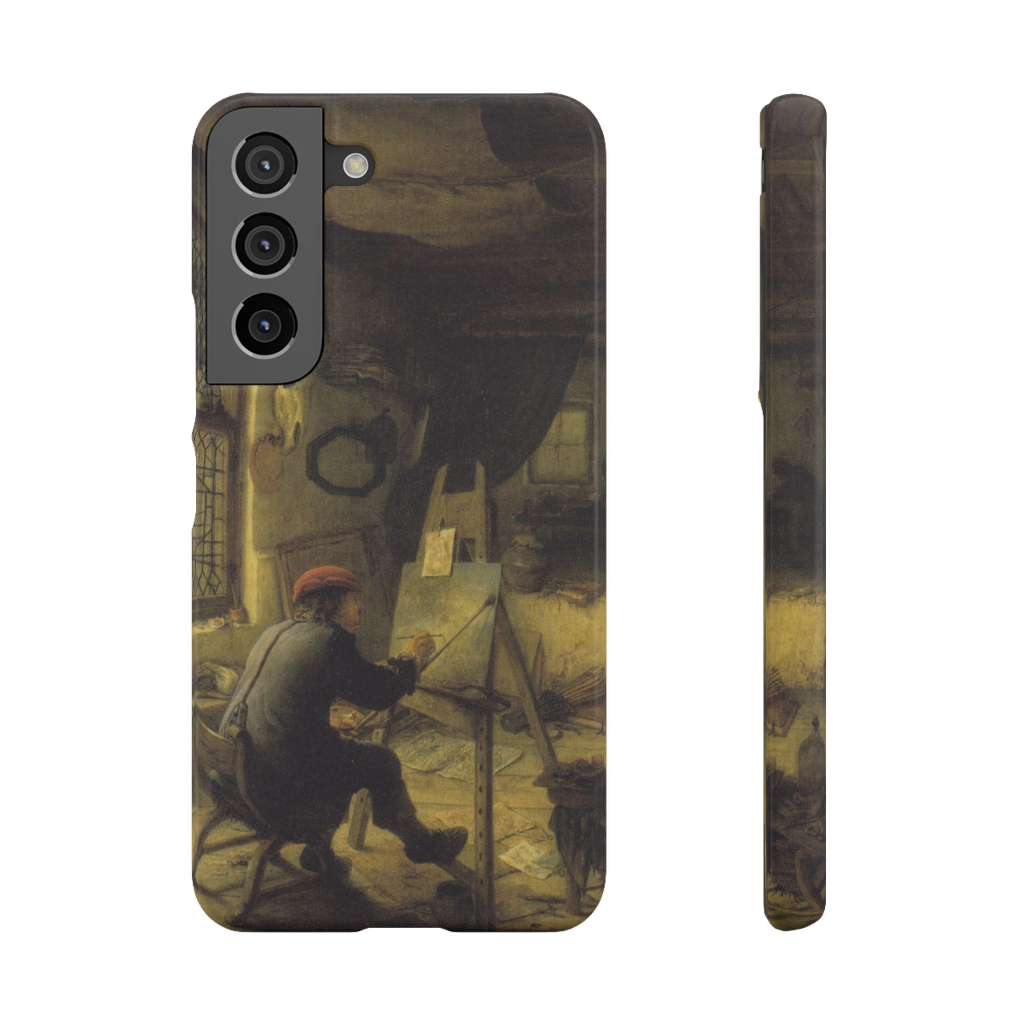 The Painter in His Workshop by Adriaen van Ostade - Samsung Slim Case