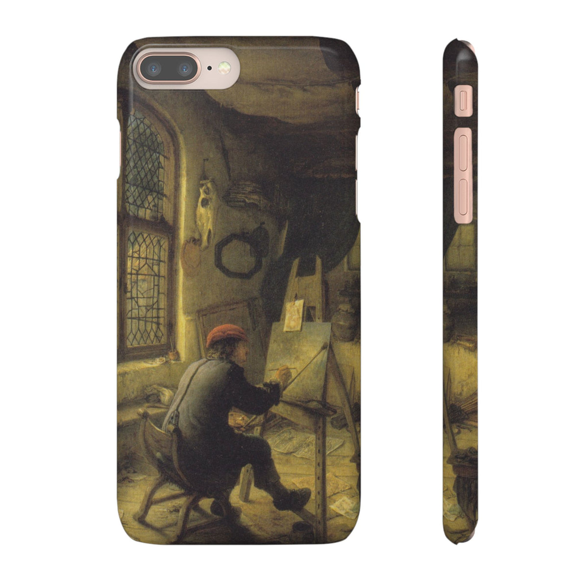 The Painter in His Workshop by Adriaen van Ostade - iPhone Slim Case