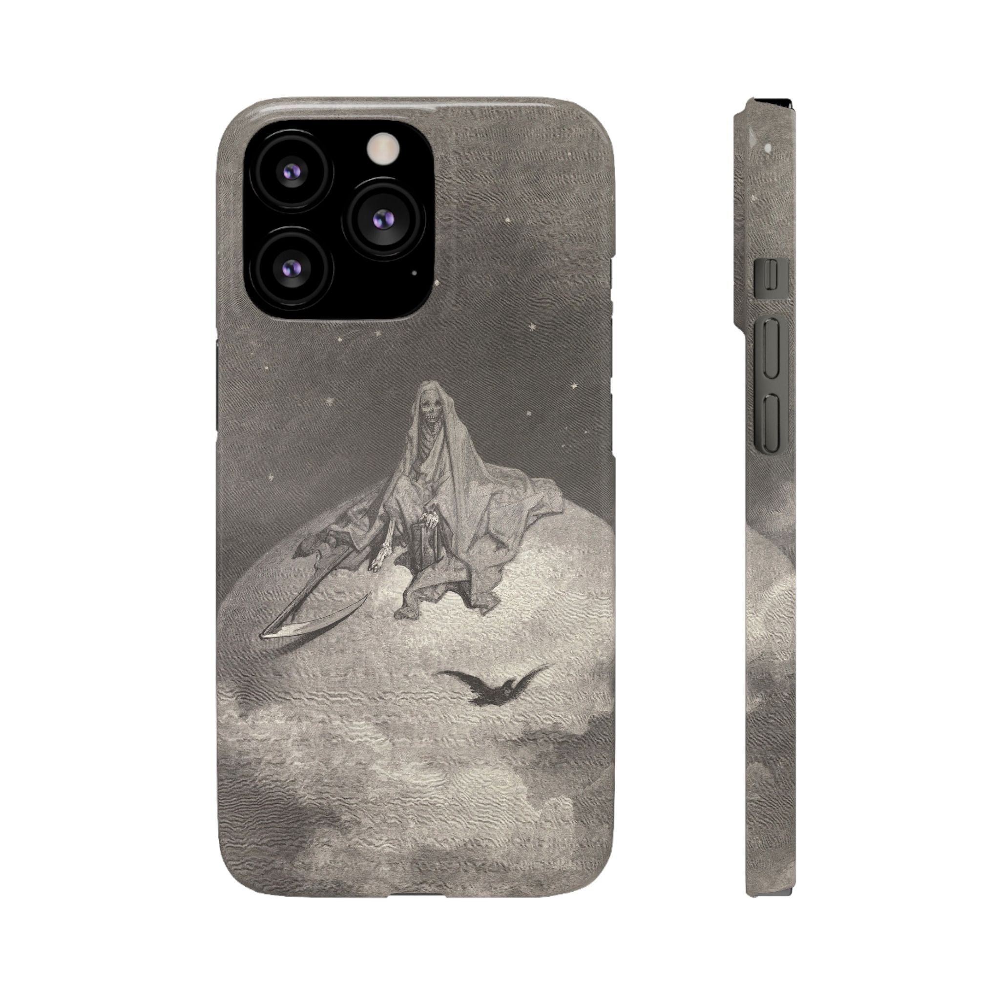 Doubting, dreaming dreams no mortal ever dared to dream before by Gustave Doré - iPhone Slim Case