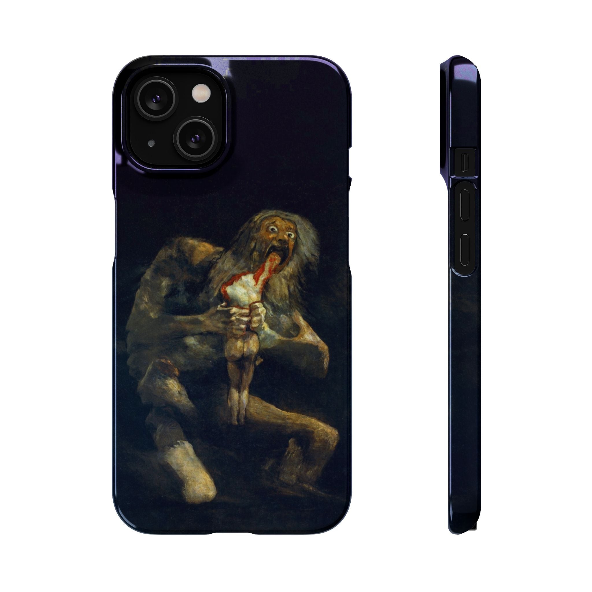 Saturn Devouring His Son by Goya - iPhone Slim Case