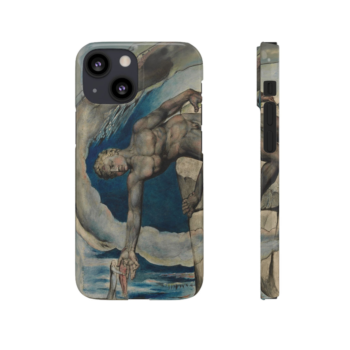 Antaeus setting down Dante and Virgil in the Last Circle of Hell by William Blake - iPhone Slim Case