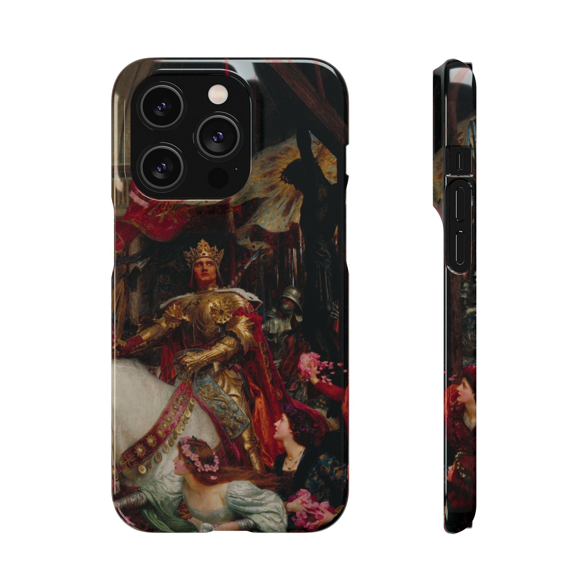 The Two Crowns by Frank Dicksee - iPhone Slim Case