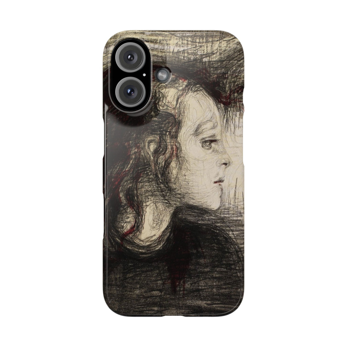 The Sick Child by Edvard Munch - iPhone Slim Case