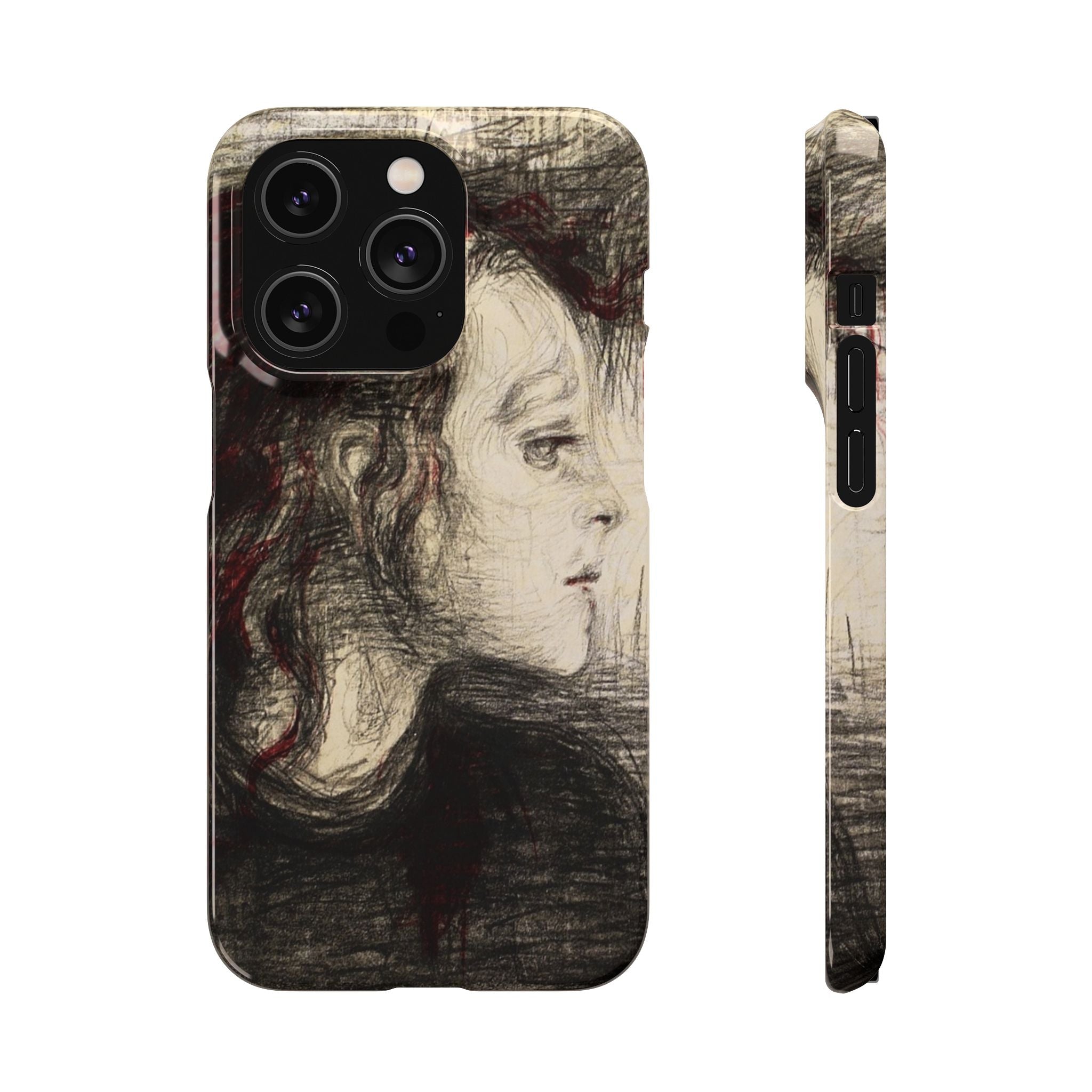The Sick Child by Edvard Munch - iPhone Slim Case