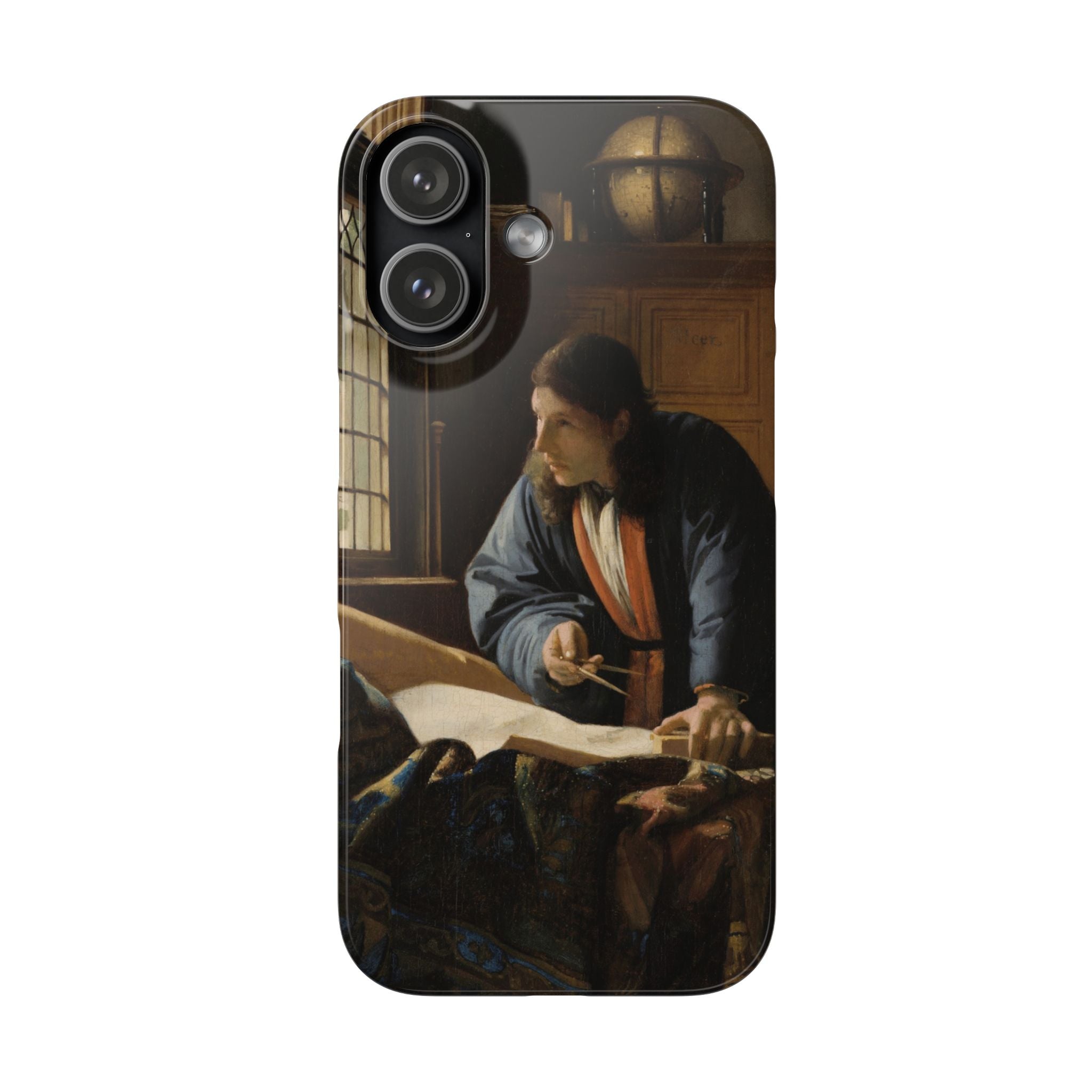The Geographer by Johannes Vermeer - iPhone Slim Case