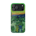 Landscape with Couple Walking and Crescent Moon by Vincent van Gogh- iPhone Slim Case