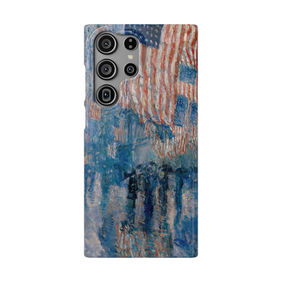 The Avenue in the Rain by Childe Hassam - Samsung Slim Case