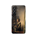 Girl Reading a Letter by an Open Window by Johannes Vermeer - Samsung Slim Case