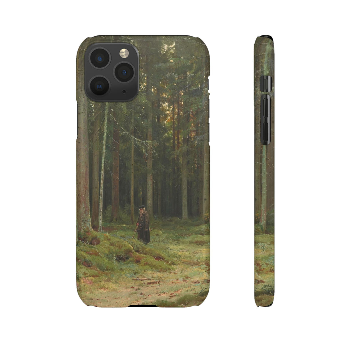 In the Forest of Countess Mordvinova Petergof by Ivan Ivanovich Shishkin - iPhone Slim Case