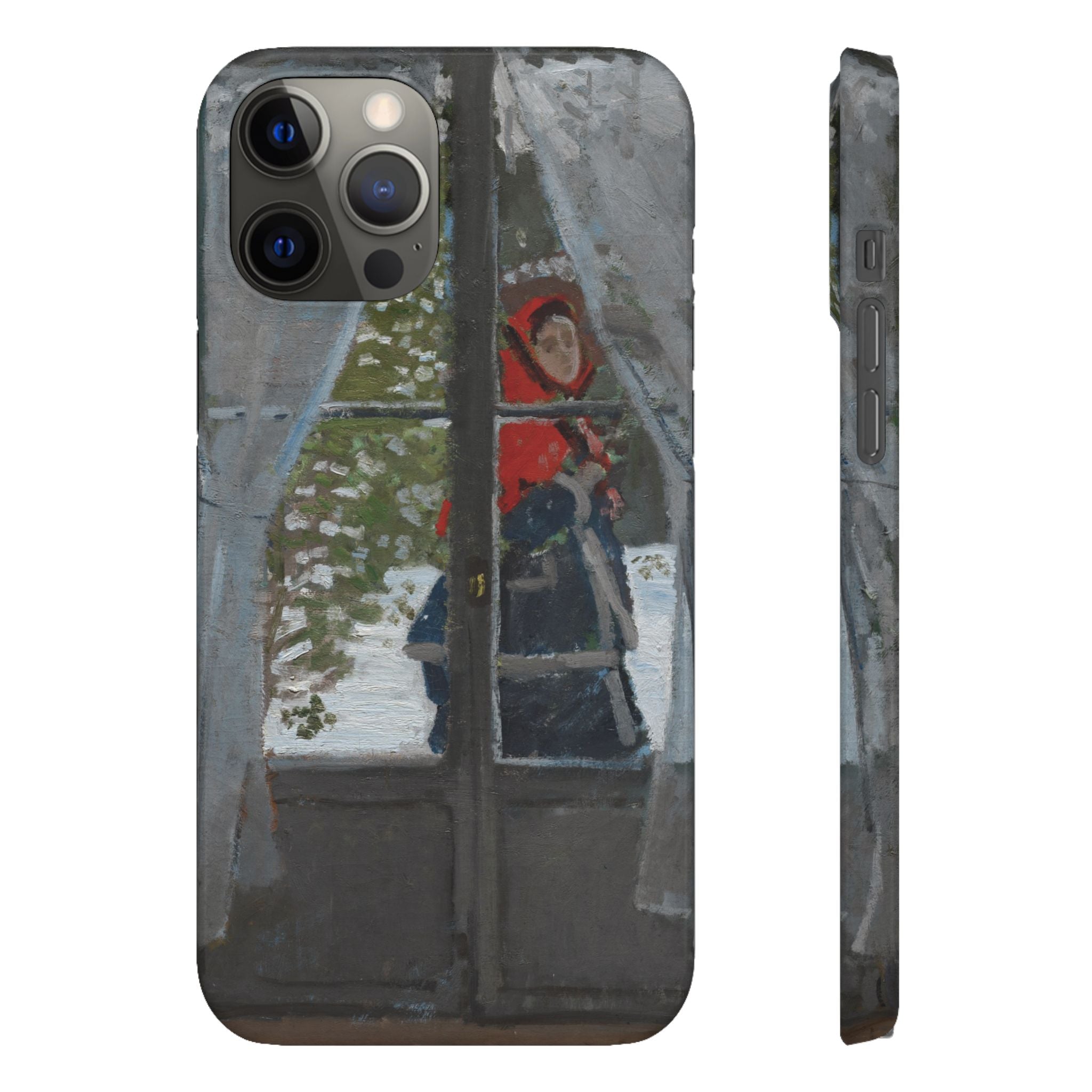 Le mouchoir rouge by Claude Monet - iPhone Slim Case
