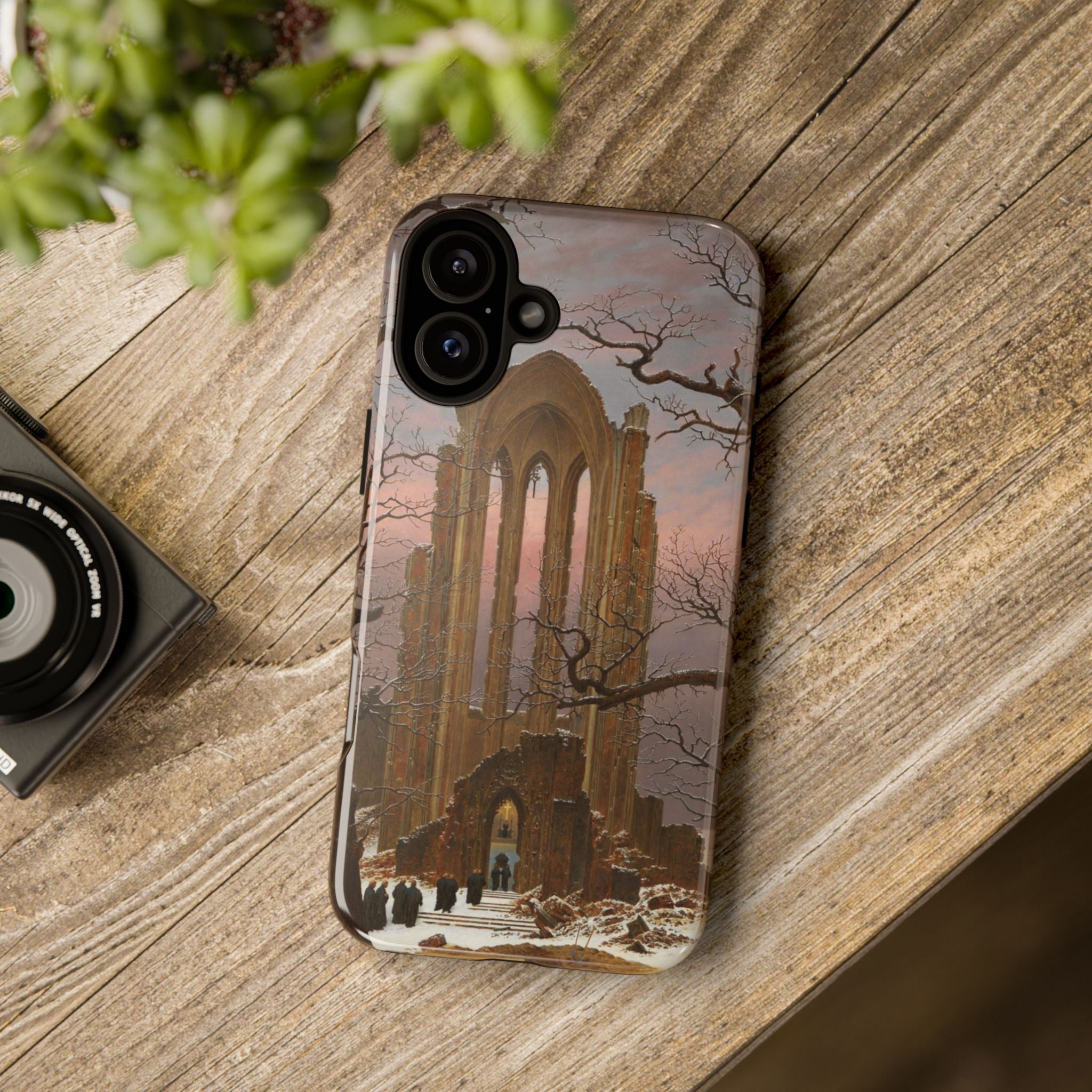 Monastery Graveyard in the Snow by Caspar David Friedrich - iPhone Tough Case