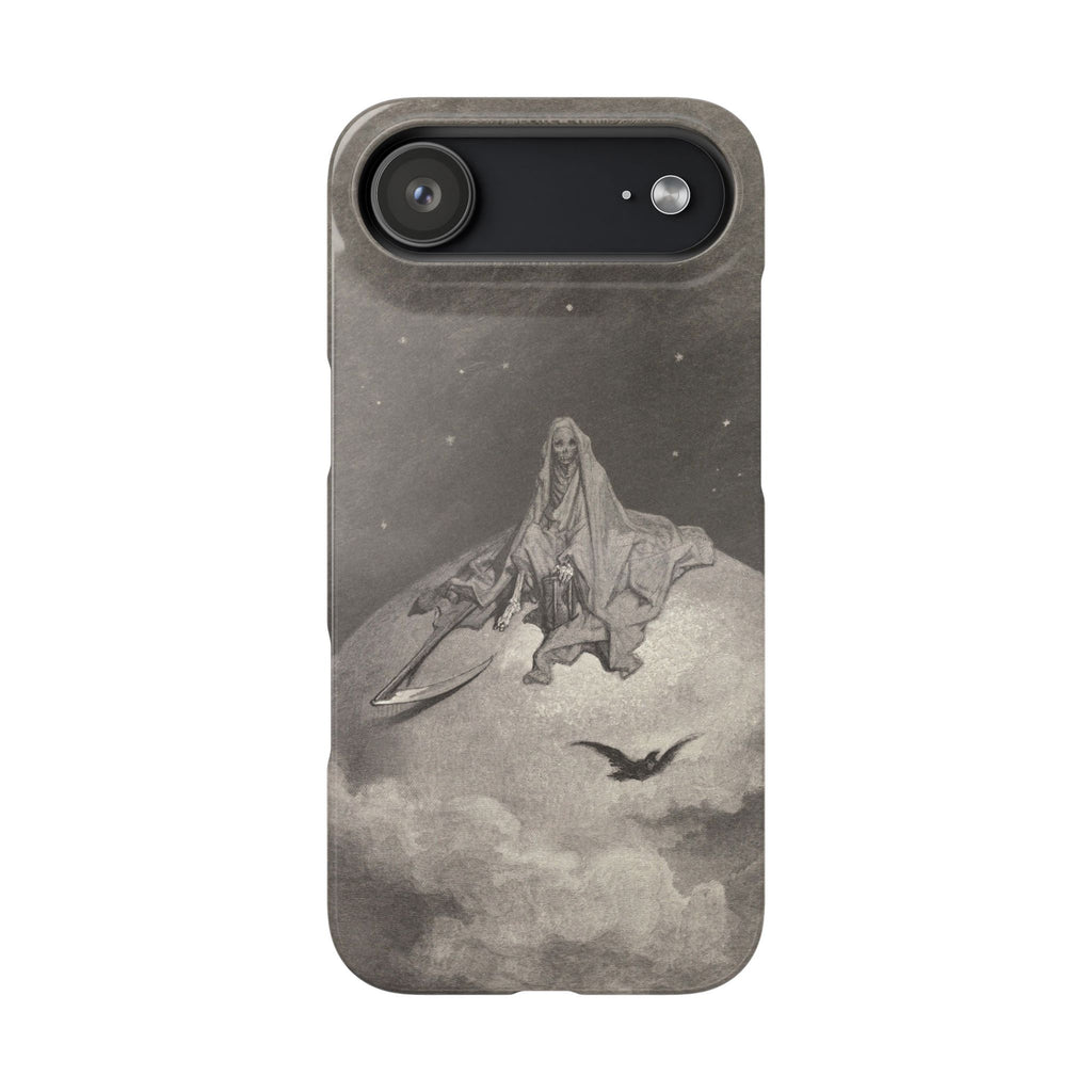 Doubting, dreaming dreams no mortal ever dared to dream before by Gustave Doré - iPhone Slim Case