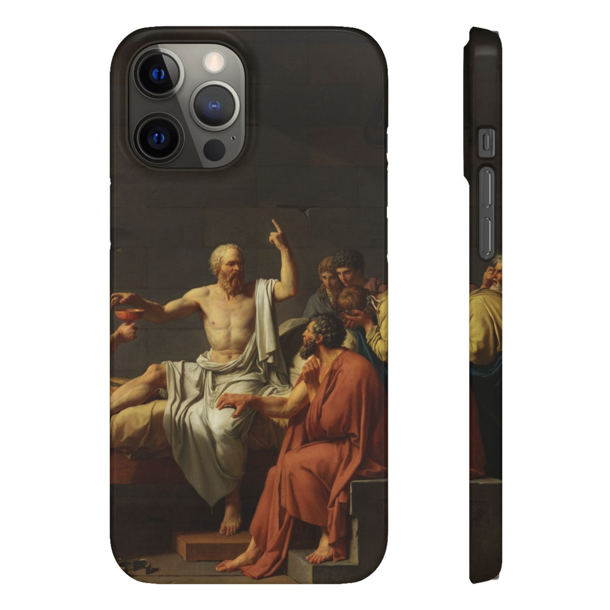 The Death of Socrates by Jacques-Louis David - iPhone Slim Case