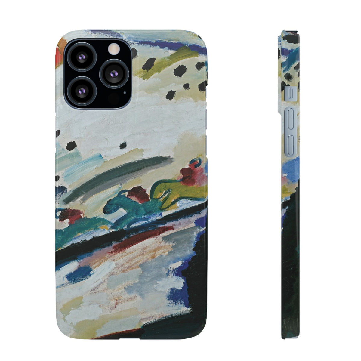 Romantic Landscape by Vasily Kandinsky - iPhone Slim Case