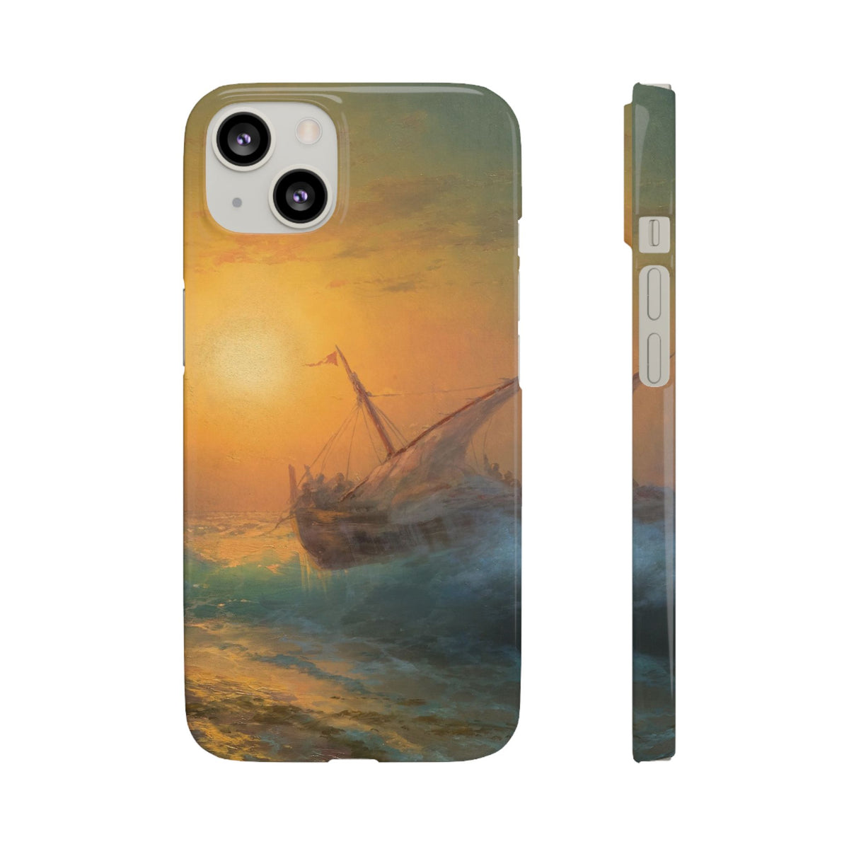 Stormy Sea at Sunset by Ivan Aivazovsky - iPhone Slim Case