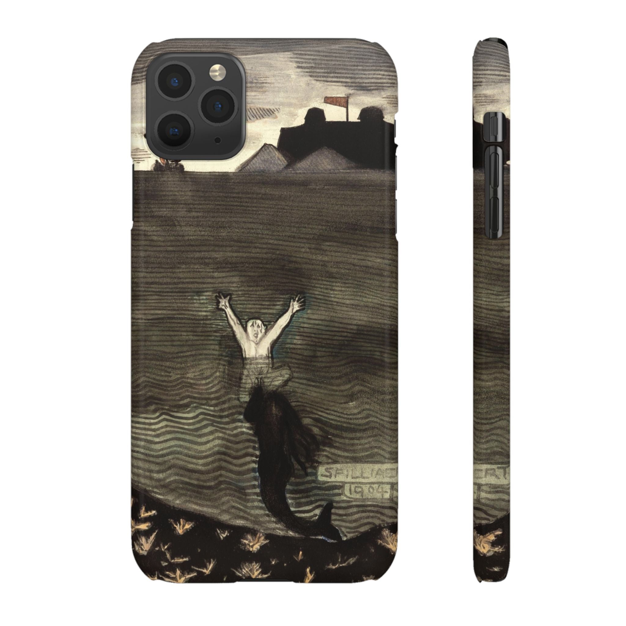 The Call of the Mermaid The Drowning by Leon Spilliaert - iPhone Slim Case