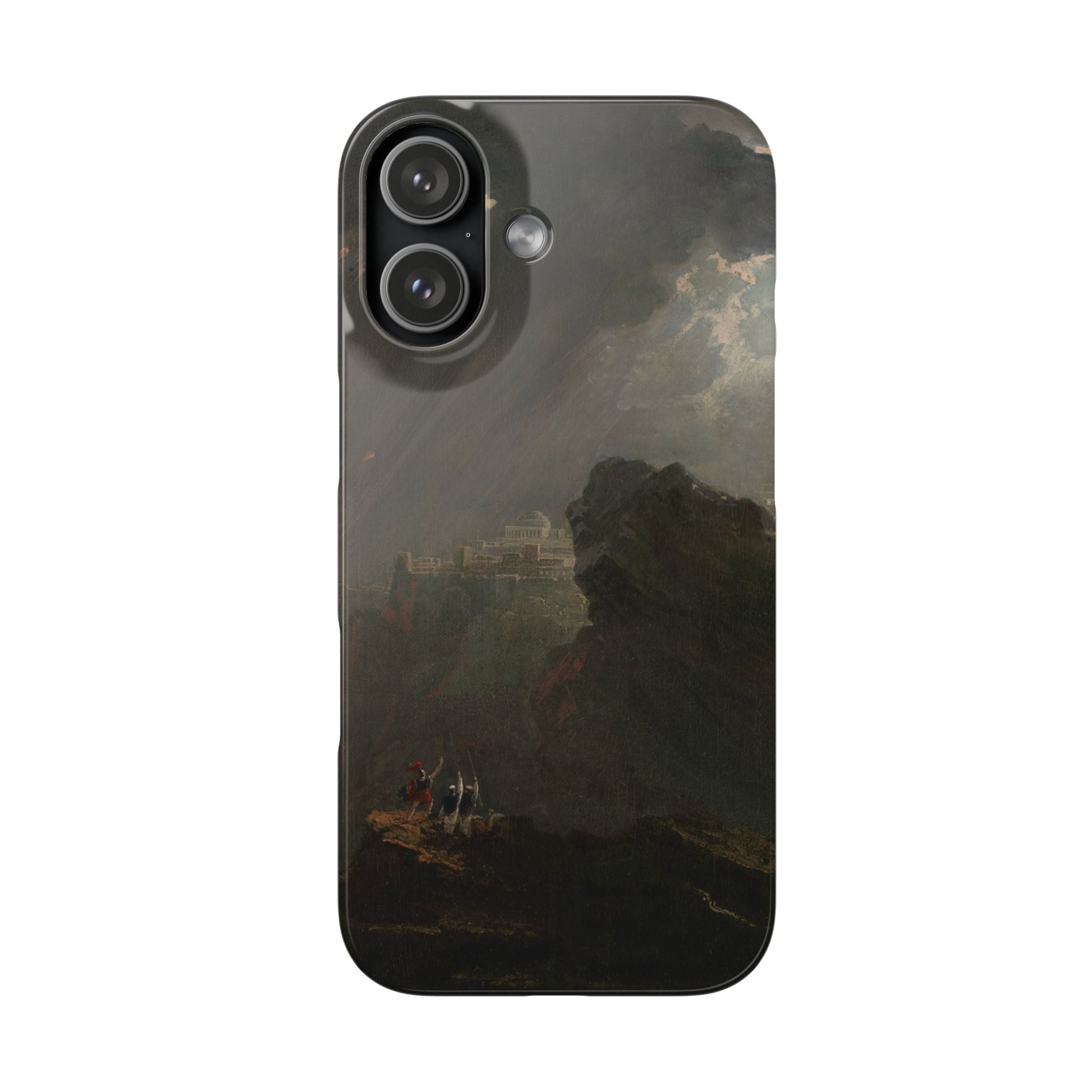 Joshua Commanding the Sun to Stand Still by John Martin - iPhone Slim Case