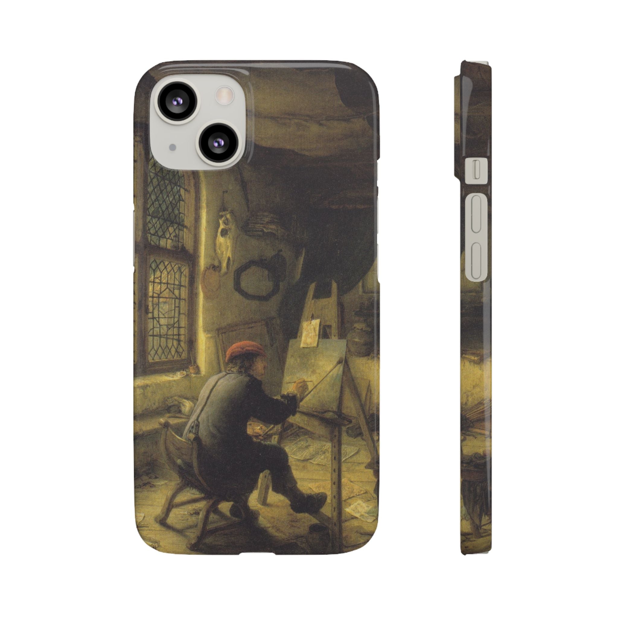 The Painter in His Workshop by Adriaen van Ostade - iPhone Slim Case