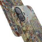 The Rue Montorgueil in Paris by Claude Monet - iPhone Slim Case