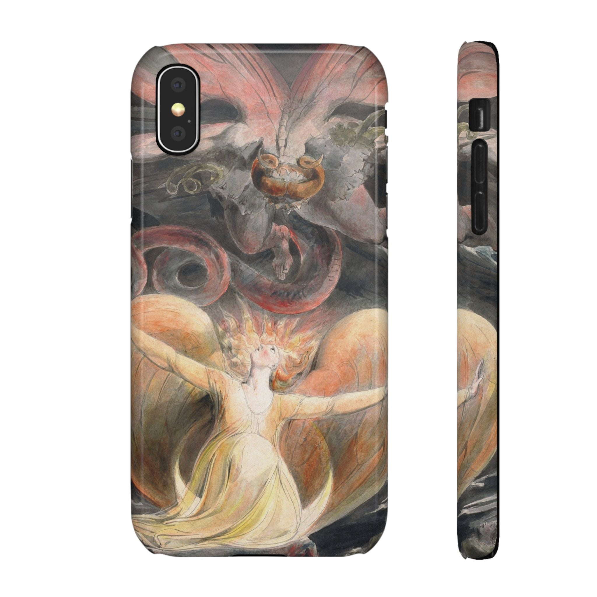 The Great Red Dragon and the Woman Clothed with the Sun by William Blake - iPhone Slim Case