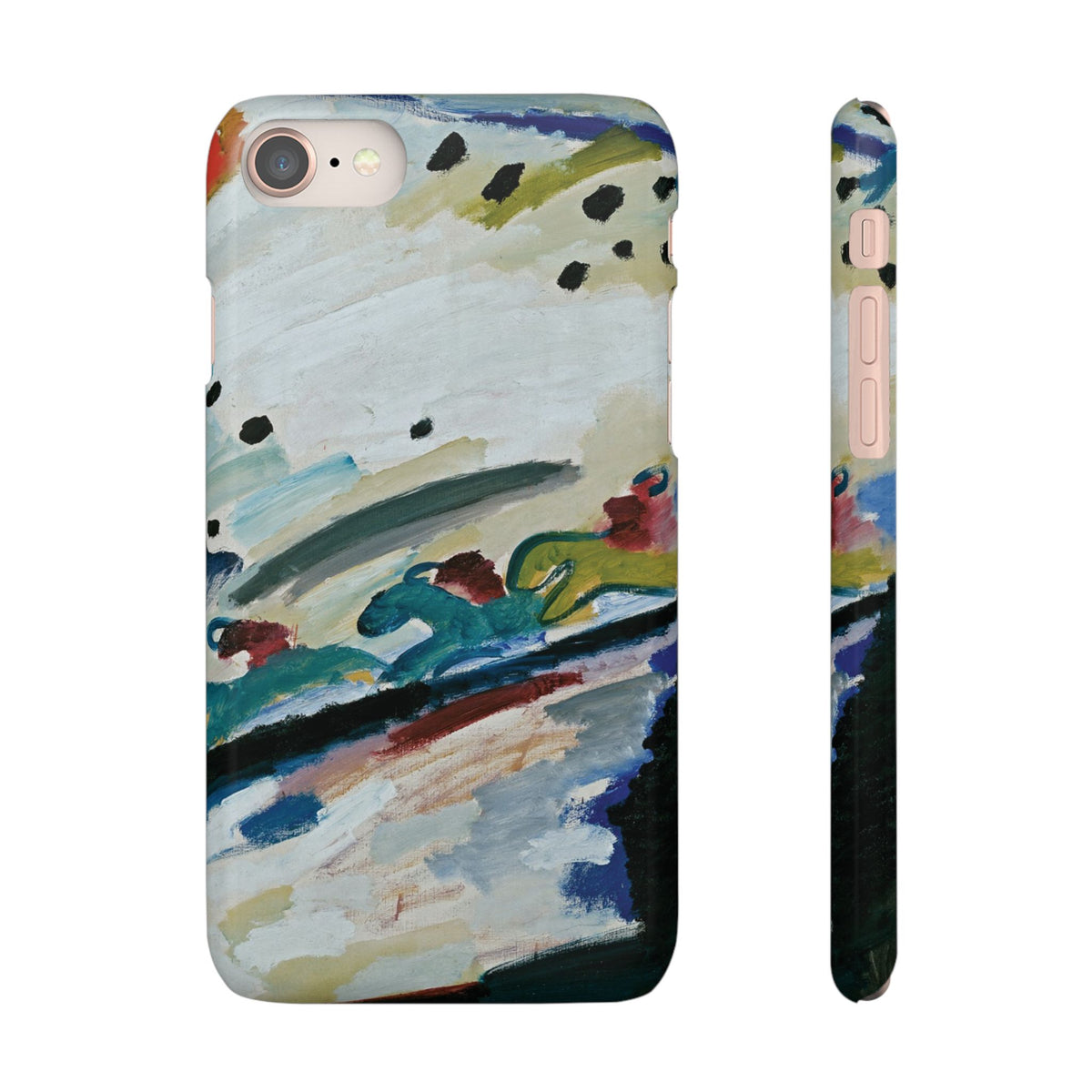 Romantic Landscape by Vasily Kandinsky - iPhone Slim Case