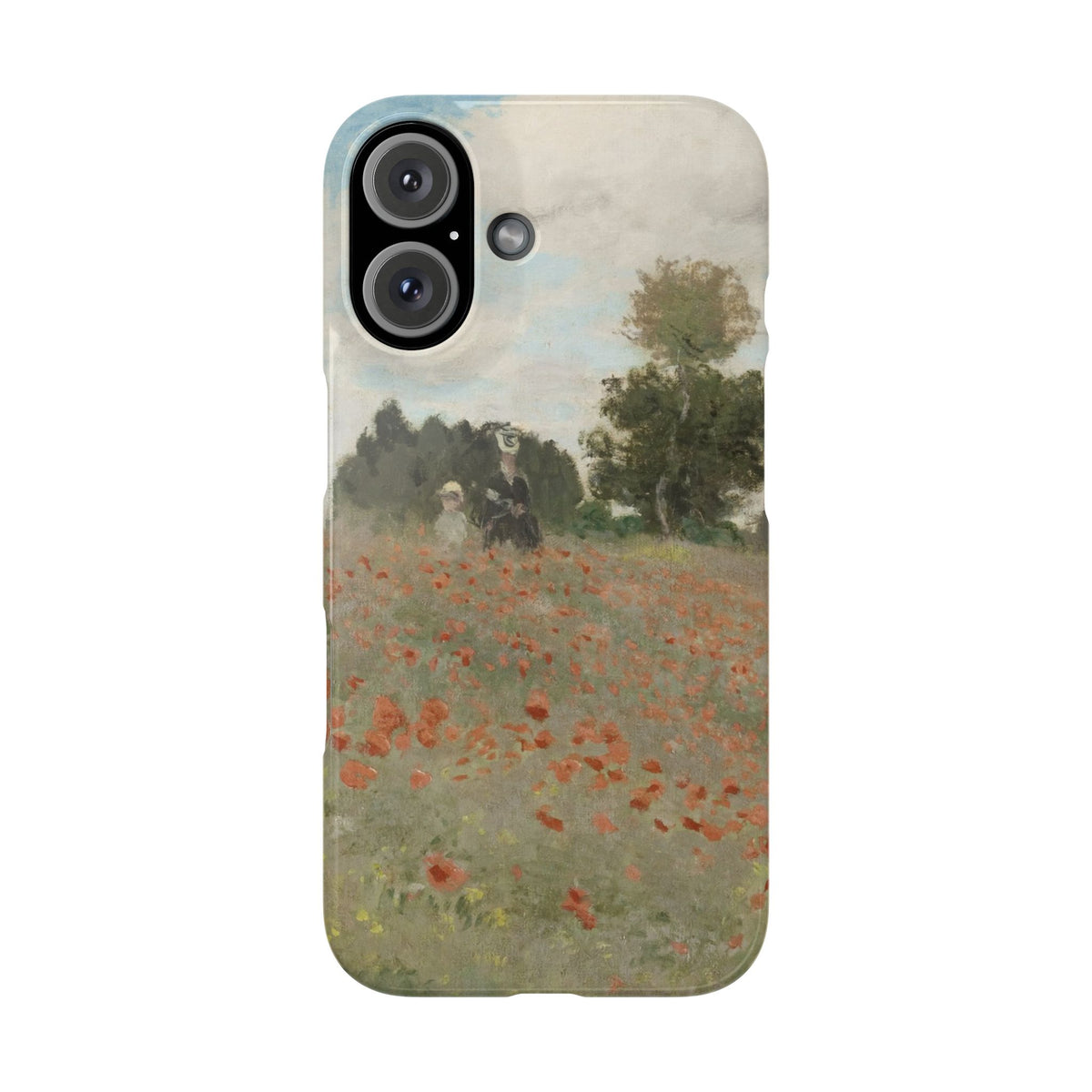 The Poppy Field by Claude Monet - iPhone Slim Case