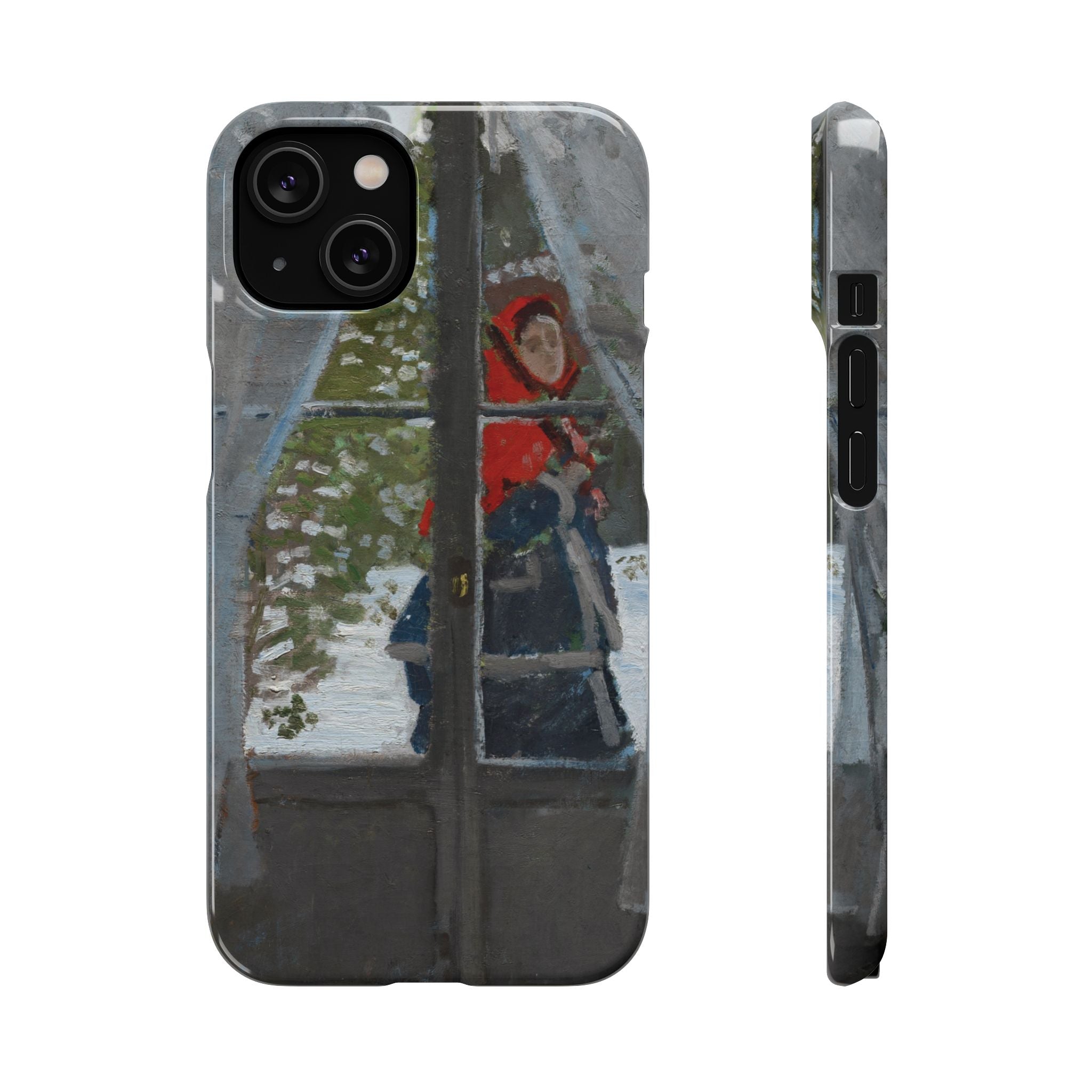 Le mouchoir rouge by Claude Monet - iPhone Slim Case
