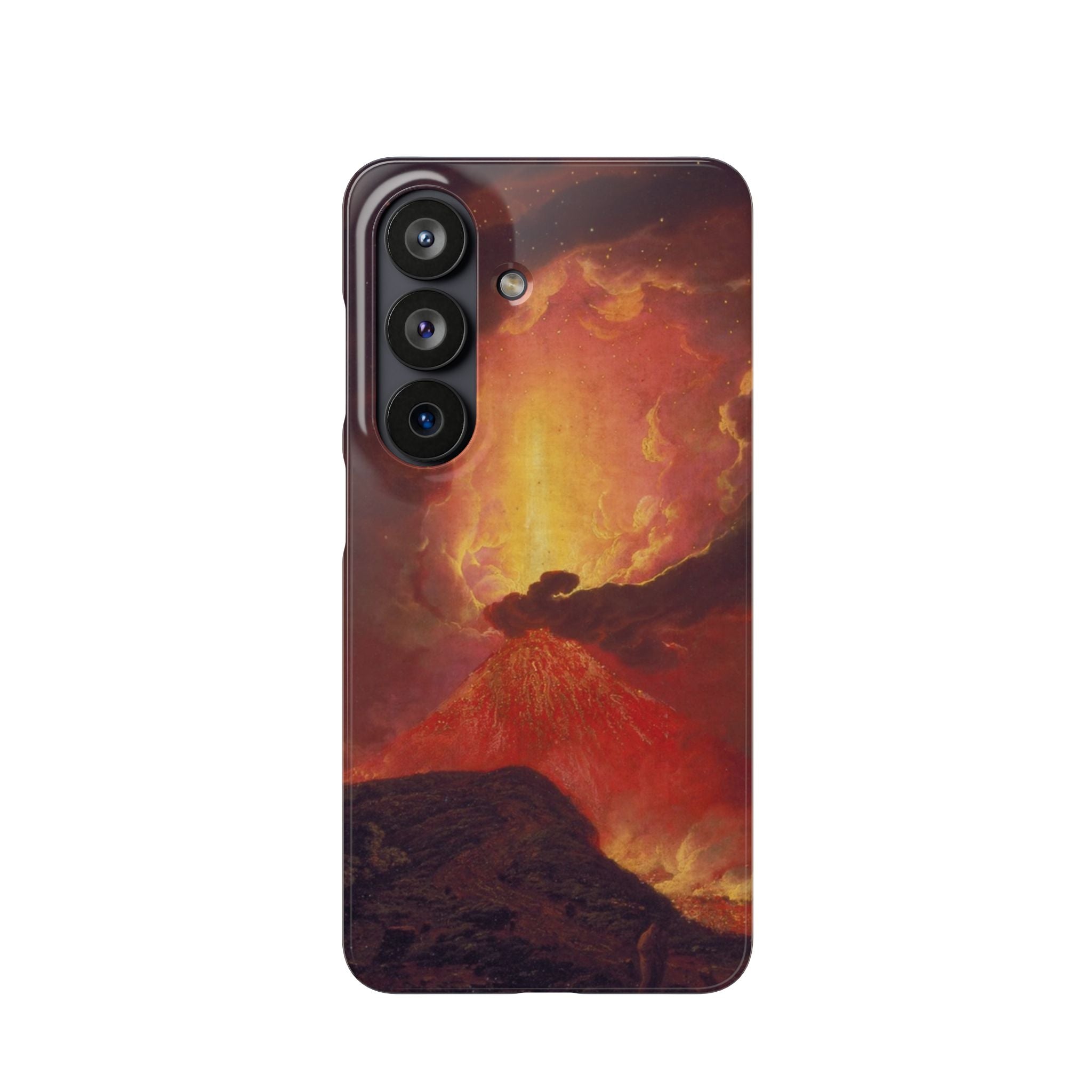 Vesuvius in Eruption by Joseph Wright of Derby - Samsung Slim Case