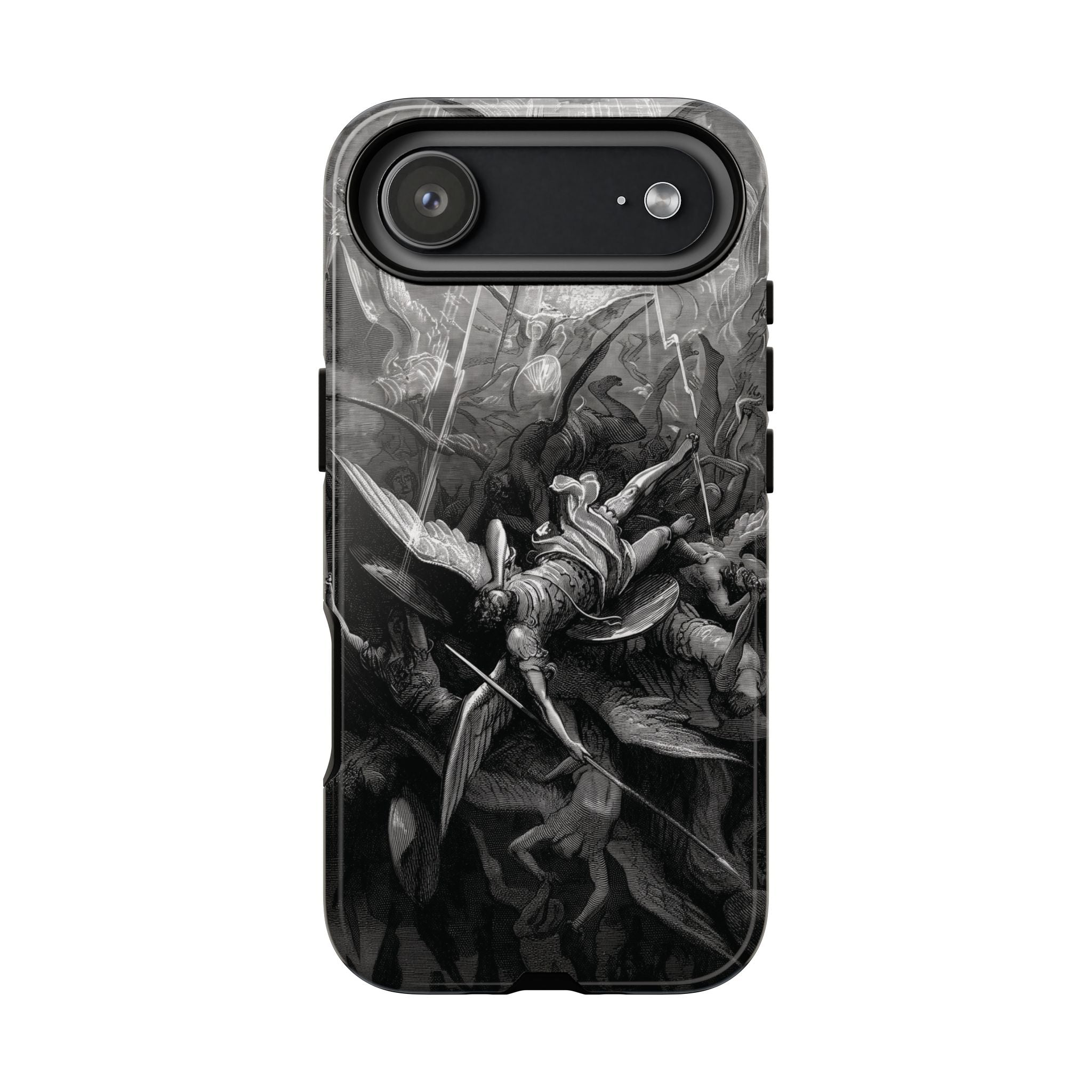 Paradise Lost | Die Schlacht im Himmel von Gustave Doré – Robuste iPhone Hülle