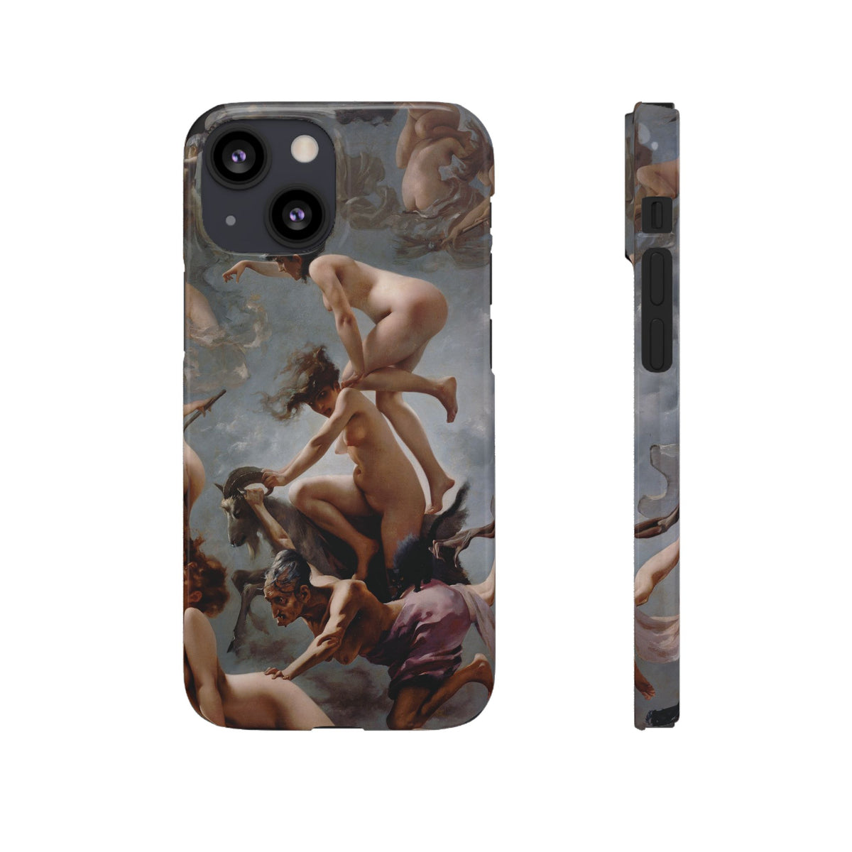 Witches going to their Sabbath by Luis Ricardo Falero - iPhone Slim Case