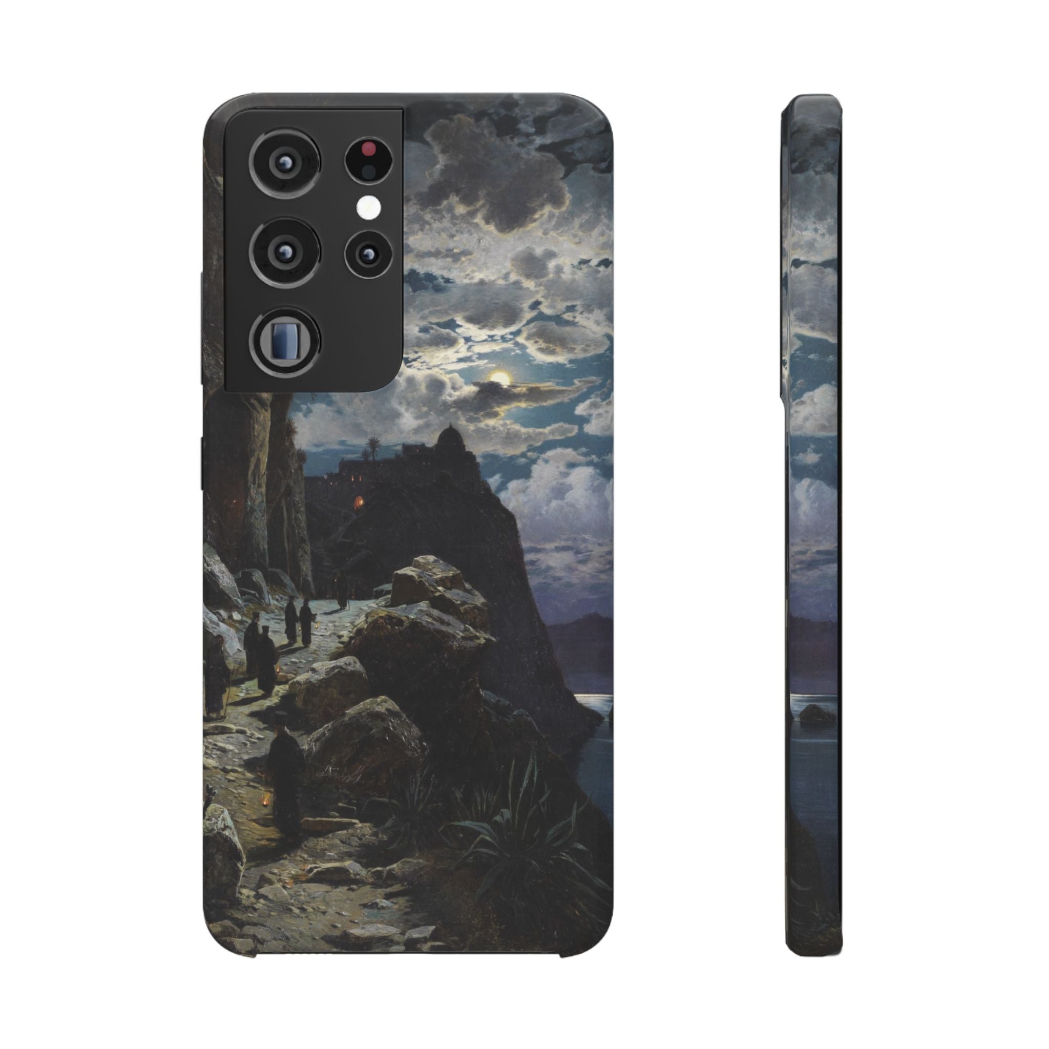 Procession of Monks on Mount Athos by Hermann Corrodi - Samsung Slim Case