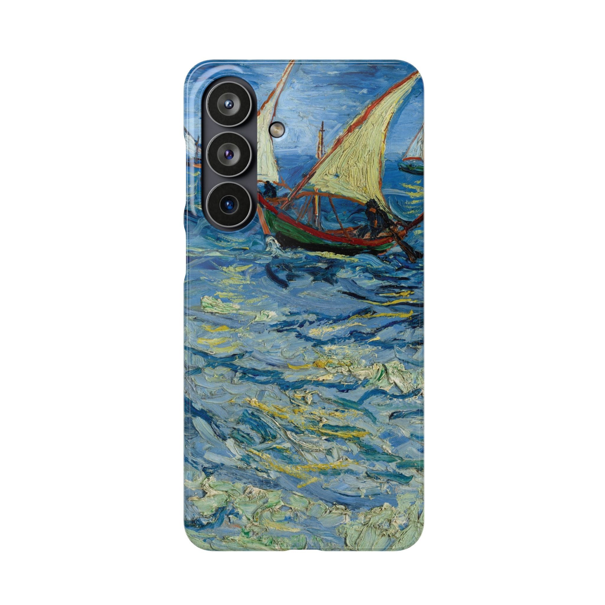 Fishing Boats at Sea by Vincent van Gogh - Samsung Slim Case