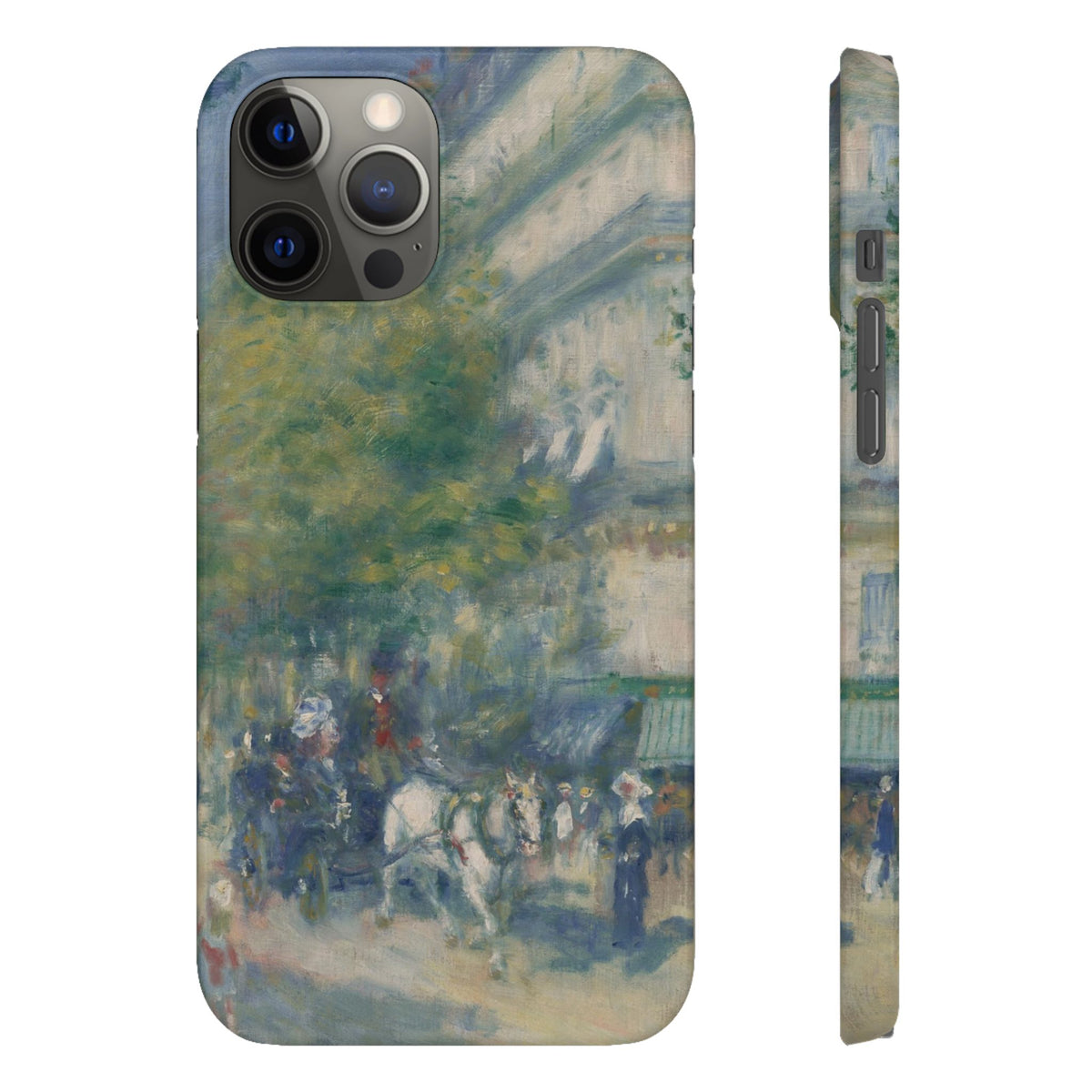 The Grands Boulevards by Pierre Auguste Renoir - iPhone Slim Case