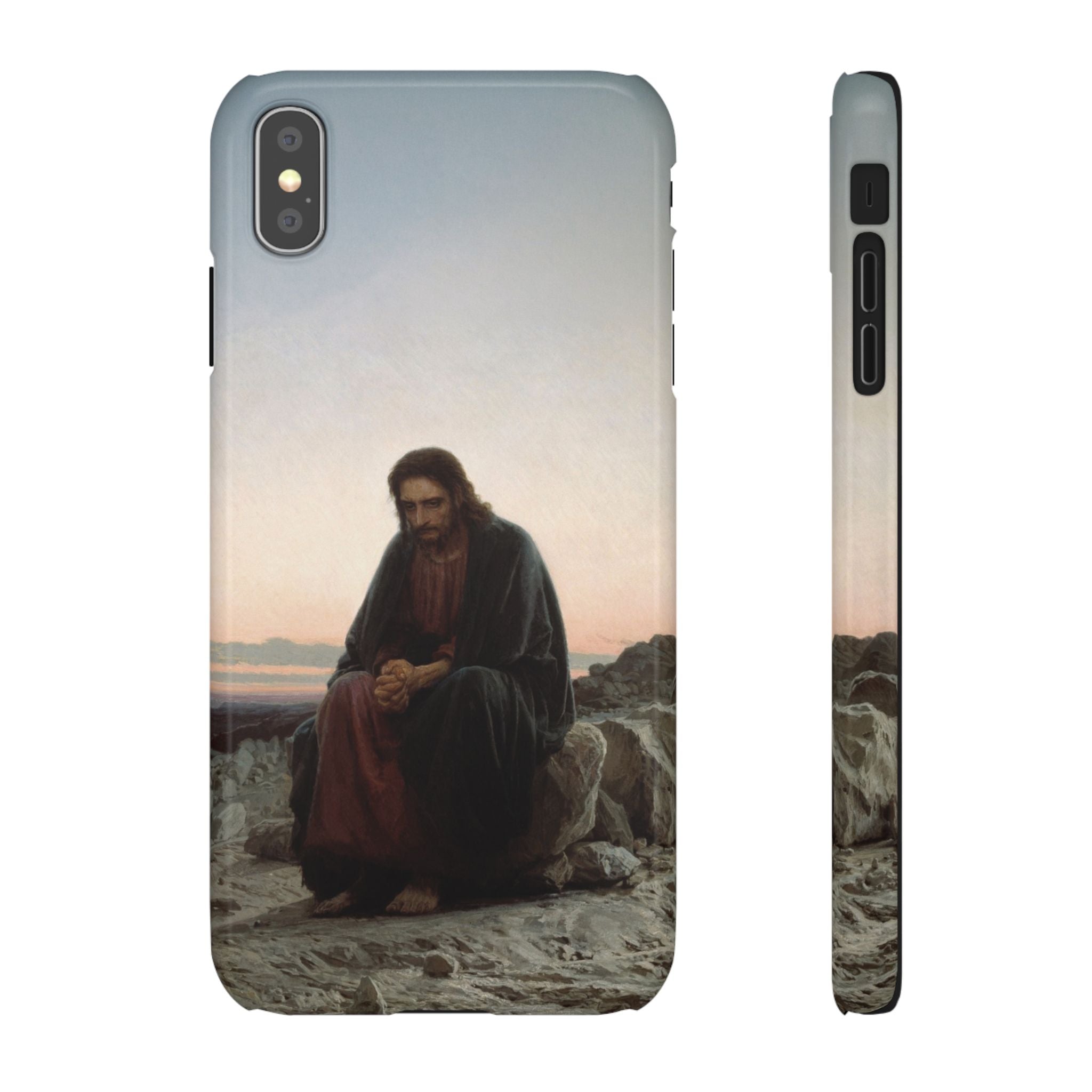Christ in the Desert by Ivan Kramskoy - iPhone Slim Case