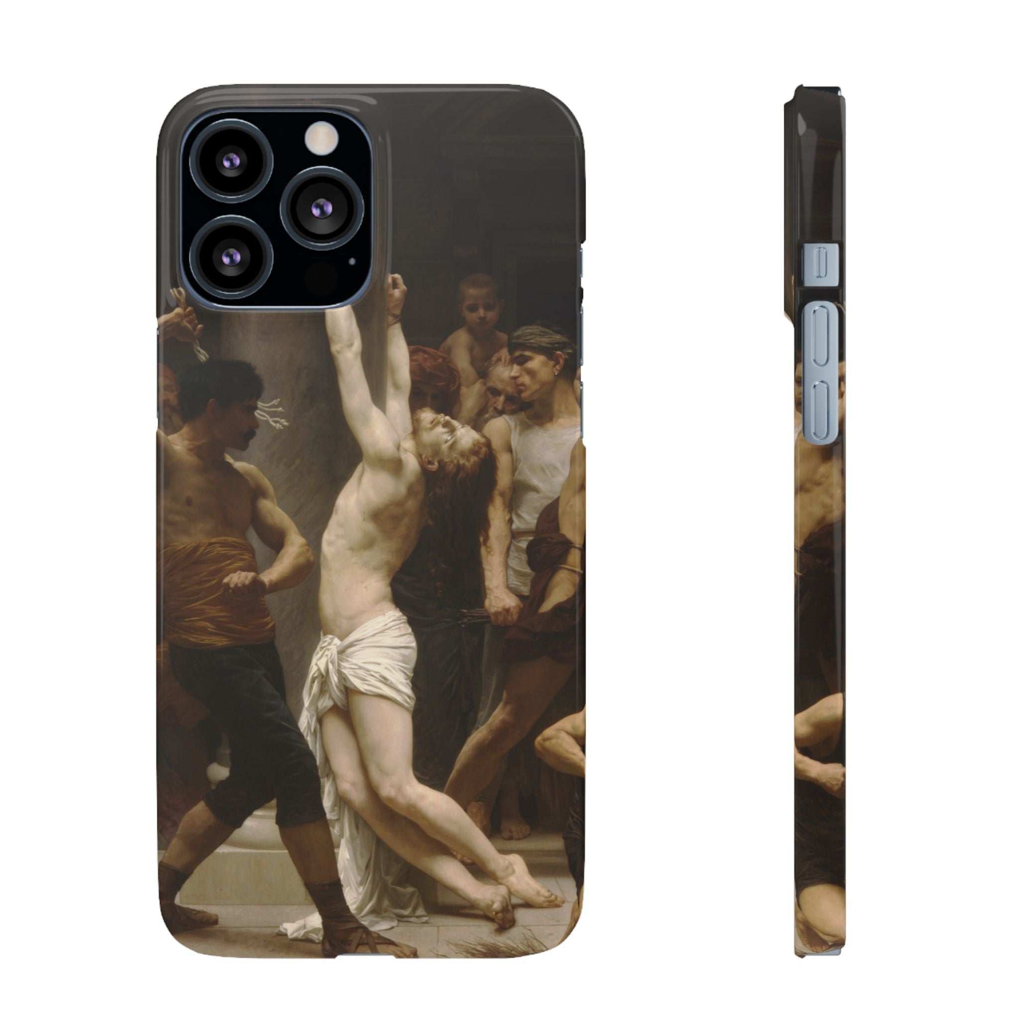 The Flagellation of Our Lord Jesus Christ by William-Adolphe Bouguereau - iPhone Slim Case