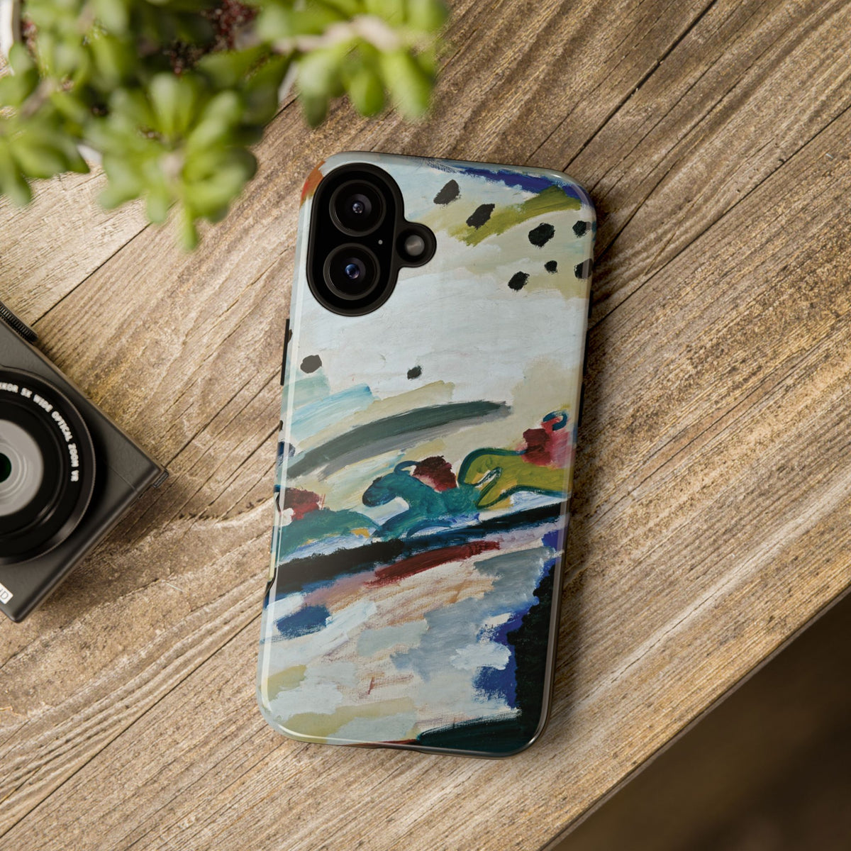 Romantic Landscape by Vasily Kandinsky - iPhone Tough Case