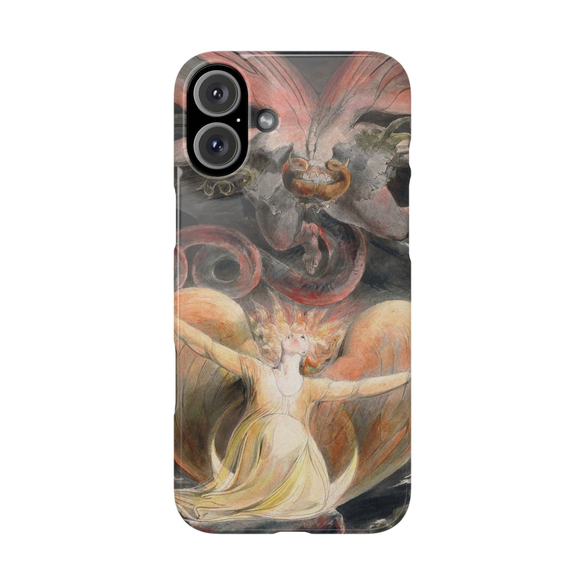 The Great Red Dragon and the Woman Clothed with the Sun by William Blake - iPhone Slim Case