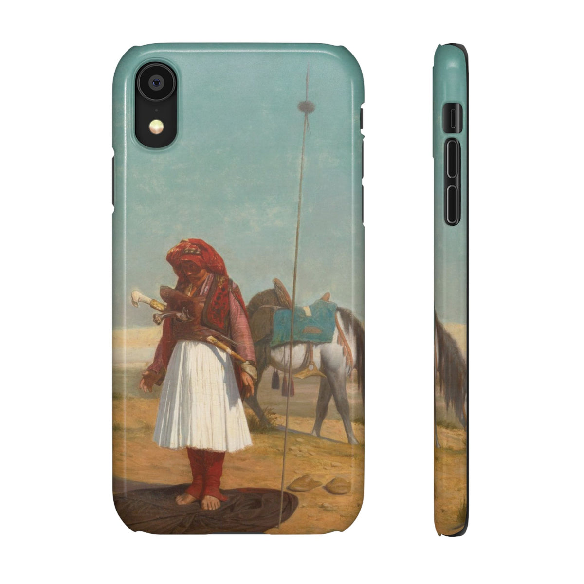 Prayer in the Desert by Jean-Leon Gerome - iPhone Slim Case