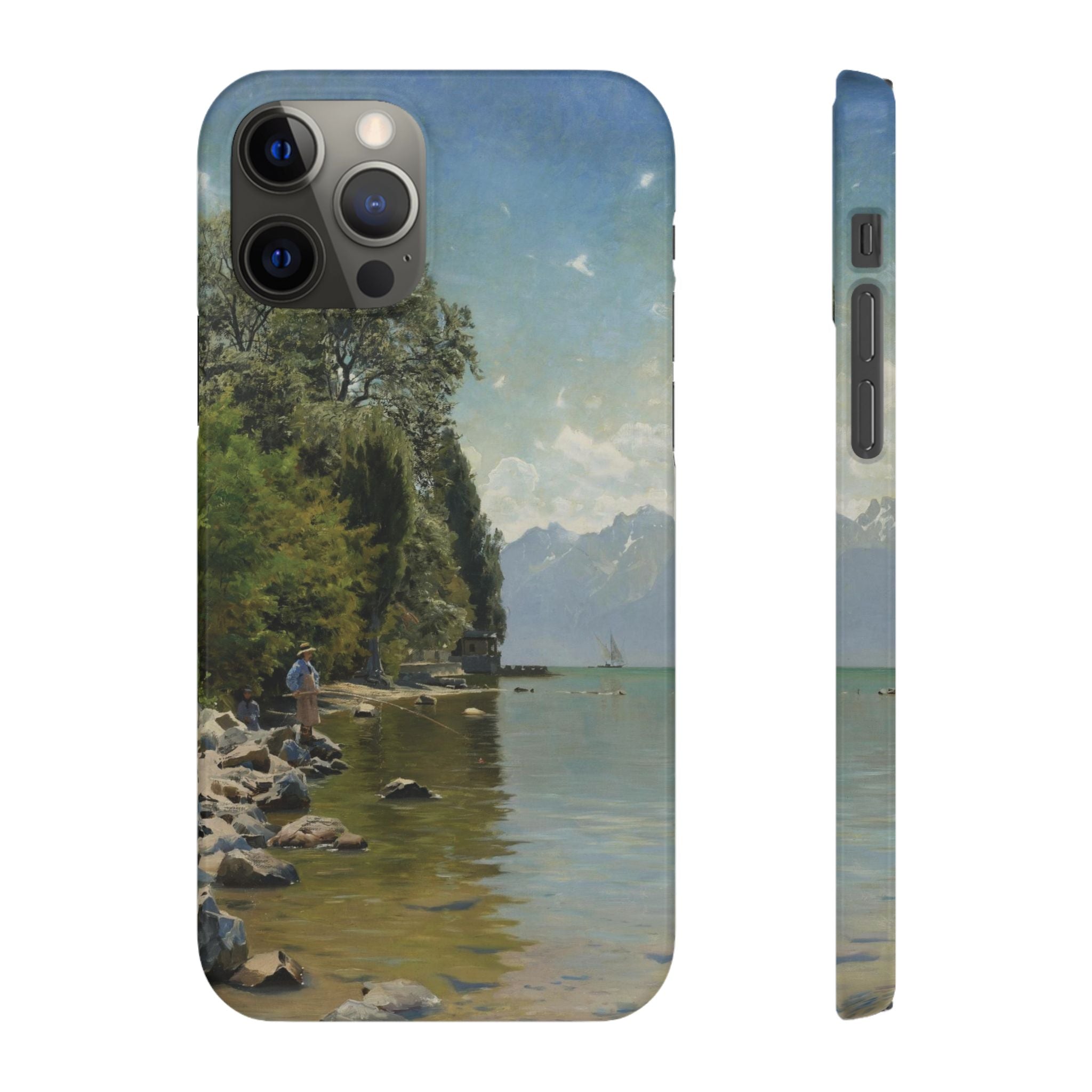 Lac Leman by Peder Mork Monsted - iPhone Slim Case