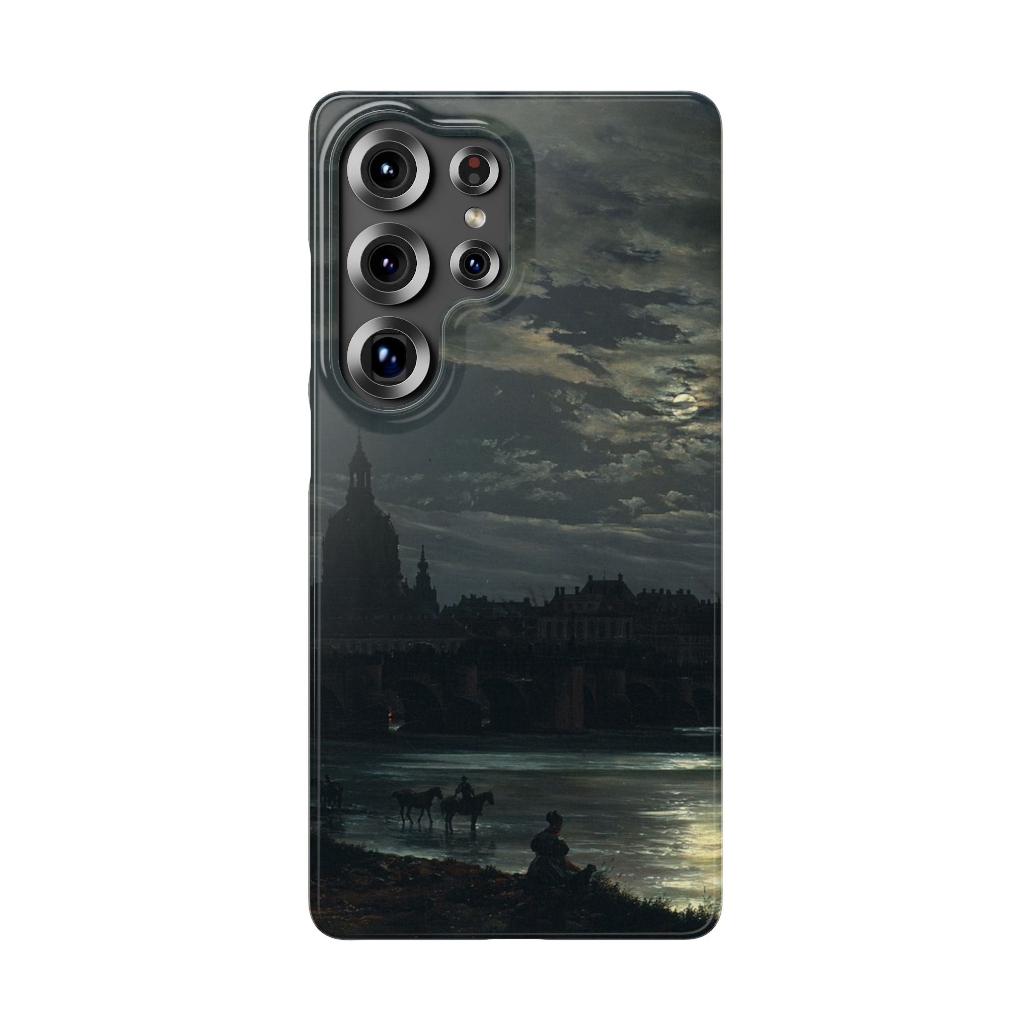 View of Dresden by Moonlight by Johan Dahl - Samsung Slim Case