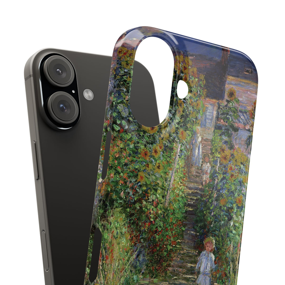 Monets Garden at Vetheuil by Claude Monet- iPhone Slim Case