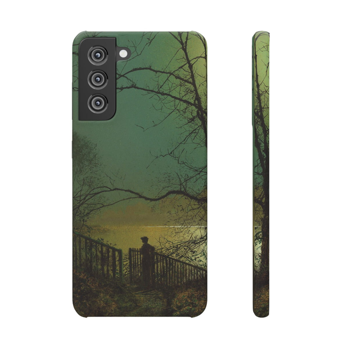 Roundhay Park Lake by John Atkinson Grimshaw - Samsung Slim Case