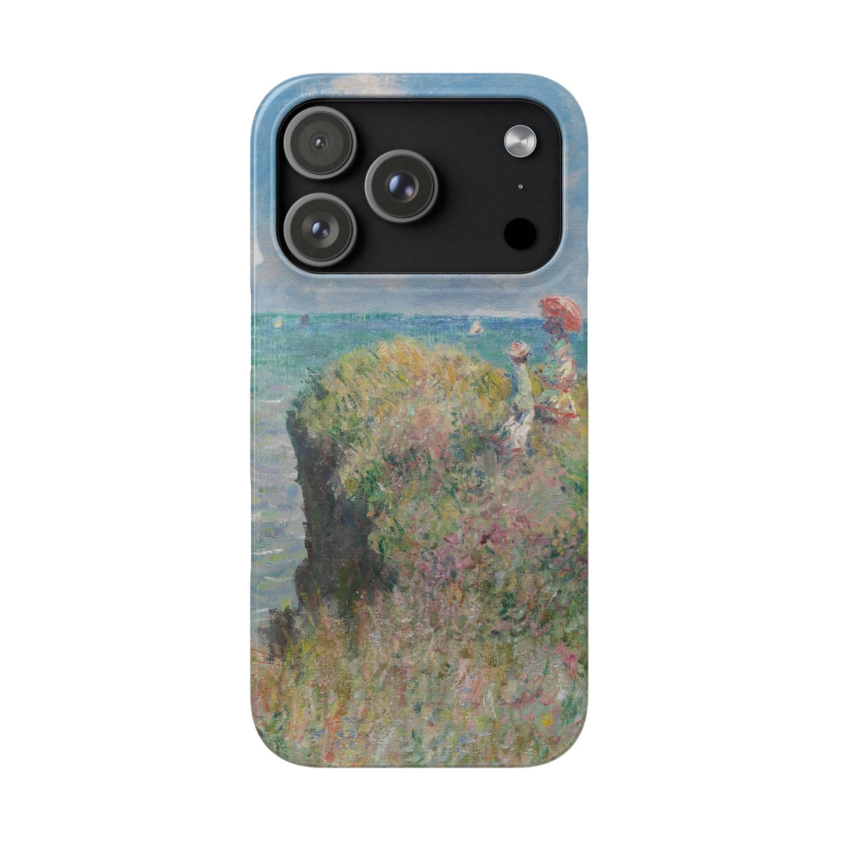 Cliff Walk at Pourville by Claude Monet - iPhone Slim Case