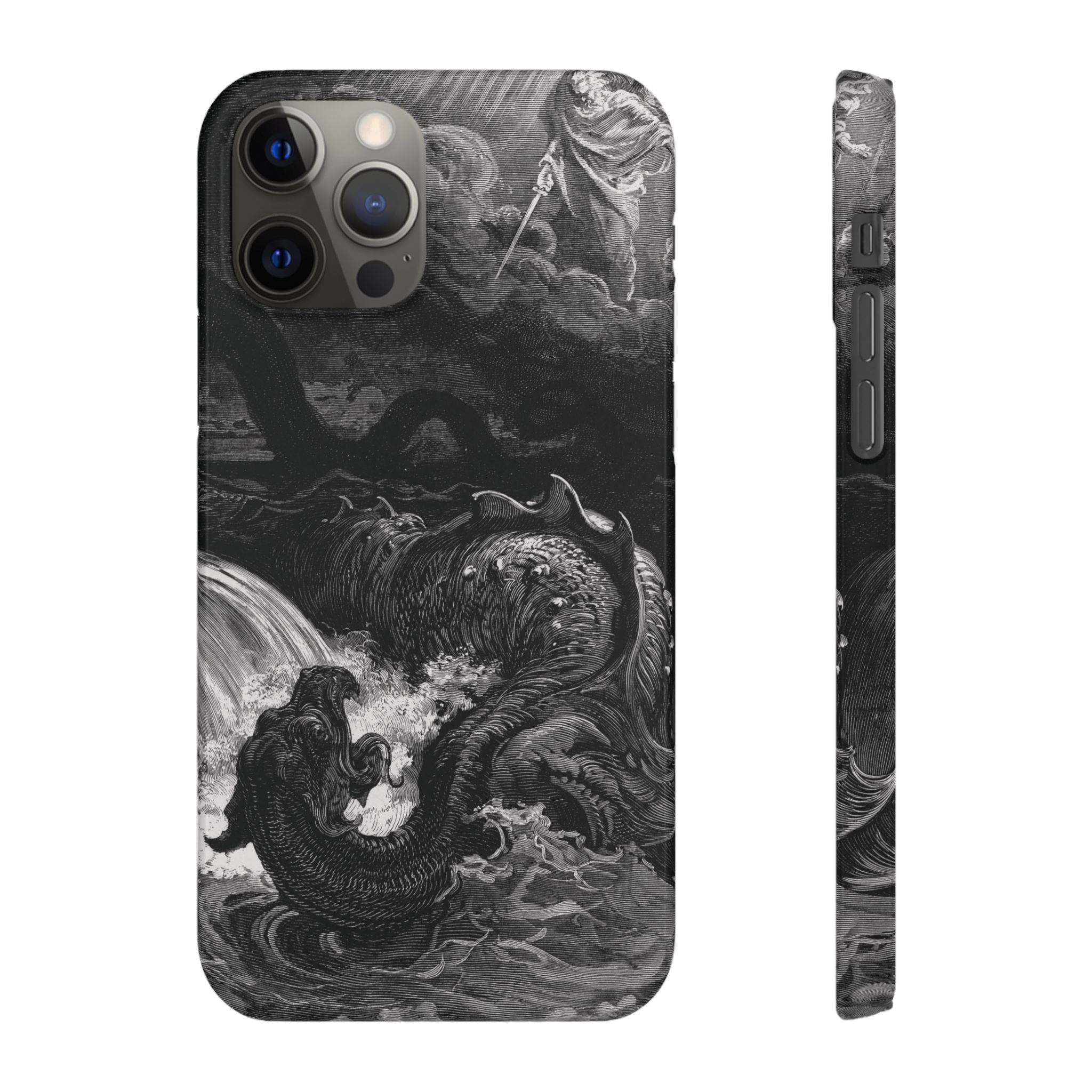 The Destruction of Leviathan by Gustave Doré - iPhone Slim Case